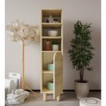 VM VERTEX MOBİLYA Parma 1 Kapaklı Mutfak Dolap, Kahve Köşesi, Çok Amaçlı Dolap Safir Meşe - Görsel 3