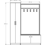 Asra Trend Vestiyer ve Portmanto V-01 150 cm - Görsel 3