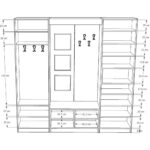 Asra Trend Vestiyer ve Portmanto V-04 210 cm - Görsel 3