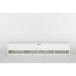 Sonorous Studio Serisi Sta 200 Cam Kaplama Televizyon Sehpası 200 cm Tv Sehpası Tekerlekli - Görsel 4