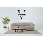 Rengar Köşe Takımı & Yataklı Bazalı Keten Kumaş Köşe Koltuk Takımı - Gri - Görsel 2