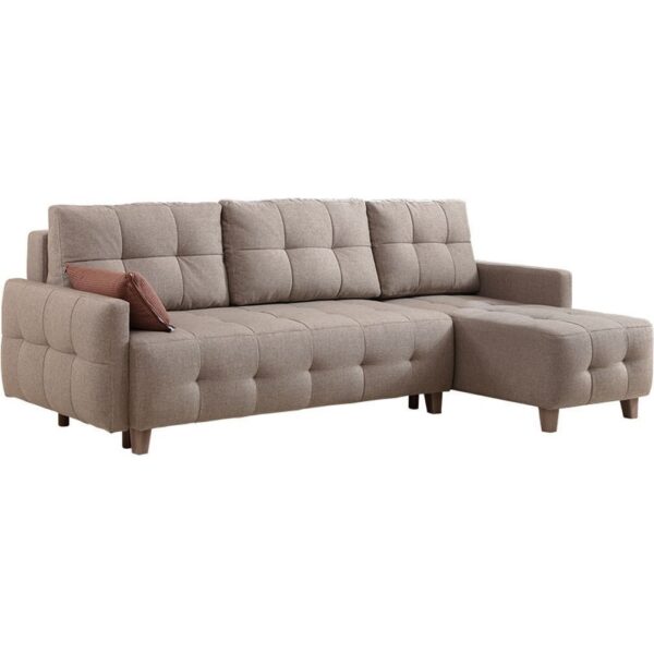 Velura Home & Living Orion Köşe Koltuk Takımı & L Koltuk (Sandıklı & Yataklı) Krem & Köşe Takımı