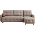 Velura Home & Living Orion Köşe Koltuk Takımı & L Koltuk (Sandıklı & Yataklı) Krem & Köşe Takımı - Görsel 2