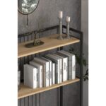 L'occi Concept Ludlow 2 Raflı Metal Dresuar Lü x  Dresuar Kitaplık Hol Antre Salon LU06-SM - Görsel 4