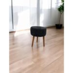 EDAM Siyah Teddy Kumaş Çay Seti Ikili Koltuk Berjer ve Puf Takımı (Salon, Balkon, Ofis) 3'lü Takım - Görsel 3