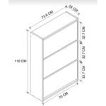 Barin Design 3 Raflı Ayakkabılık Düşer Kapak Kayar Kapak Vestiyer Portmanto Katlı Bölmeli Kapı Önü Modern - Görsel 5