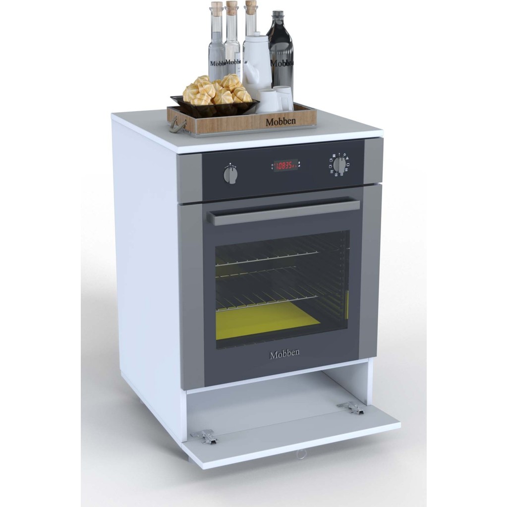 110000904255135.jpg Mobben Ankastre Fırın Setüstü Ocak Dolabı Modül Üstü Kapalı Ayaklı Fırın Dolap - Görsel 1