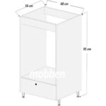 Mobben Ankastre Dolabı Fırın Dolabı Ankastre Ayaklı Kapaklı Fırın Dolabı Ocak Dolabı - Görsel 3