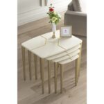 Canisa Concept Lyon Serisi , 4lü Zigon Sehpa Takımı , Üst Kalite 1.sınıf Mdf