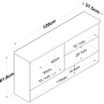 Rani JE198 Kahve Köşesi Çok Amaçlı Dolap Üst Modül Mutfak Rafı Beyaz - Sepet Ceviz - Görsel 2