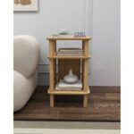 Castagno Komodin MDF ve Ahşap Zarif  İşlevsel Minimalist Tasarım Yatak Odası - Genç Odası - Başucu - Karyola yan sehpa  - otel -hotel - pansiyon - Görsel 3