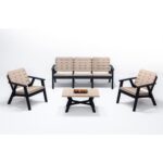ModaLife Sera 3+1+1+S Minderli Oturma Grubu / Bahçe - Balkon - Teras Mobilyası