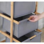 Olivya Bambu 3 Çekmeceli Dolap Çok Amaçlı Organizer Düzenleyici Şifonyer - Görsel 5