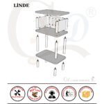 ÇMD Çakır Mobilya Dekorasyon LİNDE Komodin: Mdf Ahşap Zarif ve İşlevsel Tasarım Yatak Odası - Genç Odası - Başucu - Karyola yan sehpa - otel -hotel - pansiyon - Görsel 6