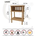 ÇMD Çakır Mobilya Dekorasyon LİNDE Komodin: Mdf Ahşap Zarif ve İşlevsel Tasarım Yatak Odası - Genç Odası - Başucu - Karyola yan sehpa - otel -hotel - pansiyon - Görsel 2