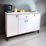 Serçe Design 4 Kapaklı Çekmeceli Kahve Köşesi Dolabı Mutfak Dolabı Konsol - Görsel 2