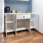 Serçe Design 4 Kapaklı Çekmeceli Kahve Köşesi Dolabı Mutfak Dolabı Konsol - Görsel 3