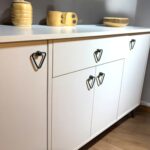 Serçe Design 4 Kapaklı Çekmeceli Kahve Köşesi Dolabı Mutfak Dolabı Konsol - Görsel 5