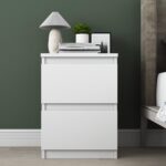 Rani BD109 Komodin Yatak Odası 2 Çekmeceli Komodin Beyaz - Görsel 3