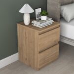 Rani BD109 Komodin Yatak Odası 2 Çekmeceli Komodin Sepet Ceviz - Görsel 5