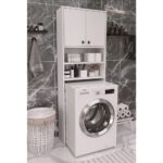 Dekorfim Rio Çamaşır Makinesi Üstü Düzenleyici Dolap