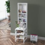 Rani BJ147 Makyaj Masası Açık Raflı Takı Düzenleyici Beyaz - Görsel 4