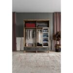 Comiet Soho 4 Kapaklı Çekmeceli Mdf Gardırop - Görsel 3