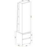 Shiny,  Aynalı, Çekmeceli, Takı ve Aksesuar Dolabı, Çok Amaçlı Dolap, Makyaj Masası - Görsel 5