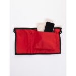 Sırt Ayarlı Katlanır Yastıklı Minderli Çanta Bölmeli Lüks Şezlong-Kırmızı - Görsel 4