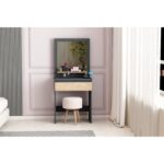 Lunara Makyaj Masası, Raflı, Çekmeceli, Aynalı, Beyaz