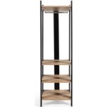 Özel Yapım Vest Organizer, Elbise Askılığı, Giyinme Dolabı, Kapaksız Eşya Dolabı, Modern, Şık (Siyah-Safirmeşe) - Görsel 2