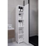 Decomob Nivora  Tek Kapaklı Çok Amaçlı Dolap -Beyaz - Görsel 2