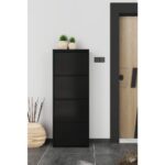 Reyo Dörtlü Metal Ayakkabılık Siyah