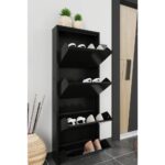 Reyo Dörtlü Metal Ayakkabılık Siyah - Görsel 4