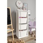 Baby Darling  Mdf - Large Mono 4 Büyük Sepetli Oyuncak Dolabı