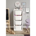 Baby Darling  Mdf - Large Mono 4 Büyük Sepetli Oyuncak Dolabı - Görsel 2