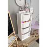 Baby Darling  Mdf - Large Mono 4 Büyük Sepetli Oyuncak Dolabı - Görsel 3