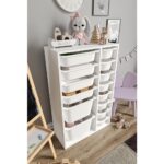 Baby Darling  Mdf - Large Duo 14 Sepetli Oyuncak Dolabı - Görsel 4