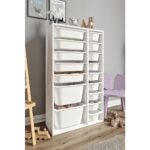 Baby Darling %100 Mdf - Xl Duo 16 Sepetli Oyuncak Dolabı - Görsel 4