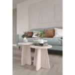 Wood Aria Mantar Sehpa 3'lü Set – Şık ve Fonksiyonel Zigon Sehpa, Yan Sehpa ve Orta Sehpa Takımı - Görsel 3