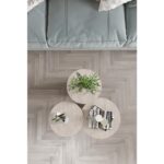 Wood Aria Mantar Sehpa 3'lü Set – Şık ve Fonksiyonel Zigon Sehpa, Yan Sehpa ve Orta Sehpa Takımı - Görsel 4