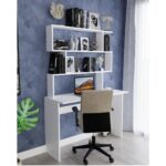 Wood Aria Kitaplıklı Çalışma Masası, Çalışma Masası, Çocuk Çalışma Masası, Bilgisayar Masası, Ofis Masası ,masa - Görsel 2