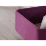 Niron Violet Baza ve Başlık Seti 180X200 cm Çift Kişilik Sandıklı Mor Kumaş Baza ve Başlığı - Görsel 5