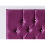 Niron Violet Baza ve Başlık Seti 180X200 cm Çift Kişilik Sandıklı Mor Kumaş Baza ve Başlığı - Görsel 8