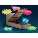 Luna Baza ve Başlık Seti - 120x200 cm Bir Buçuk Kişilik Baza Seti - Görsel 7