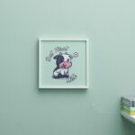 Odası Için Sevimli Inek Tasarımlı Çerçeve