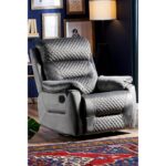 Niron Trone TV Koltuğu Multi Fonksiyonel Baba Koltuğu Sallanan Dönen ve Yatan Koltuk Yumuşak Tuşeli Özel Kumaş Füme