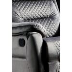 Niron Trone TV Koltuğu Multi Fonksiyonel Baba Koltuğu Sallanan Dönen ve Yatan Koltuk Yumuşak Tuşeli Özel Kumaş Füme - Görsel 4