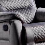 Niron Trone TV Koltuğu Multi Fonksiyonel Baba Koltuğu Sallanan Dönen ve Yatan Koltuk Yumuşak Tuşeli Özel Kumaş Füme - Görsel 6