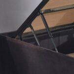 Niron Piano Lite Baza ve Başlık Seti 120x200 cm Tek Kişilik Siyah Metal Profil Baza ve Başlığı Silinebilir Soho Kumaş - Görsel 7